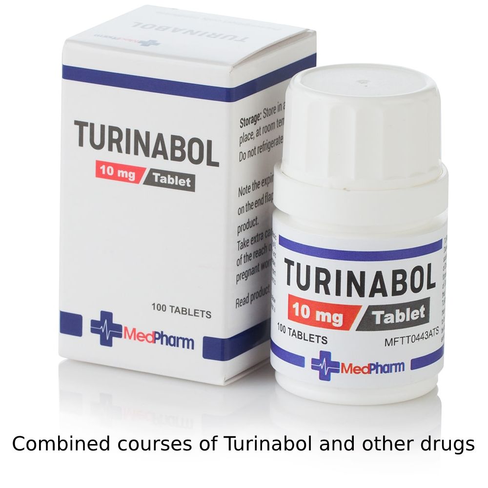 Combined courses of Turinabol and other drugs