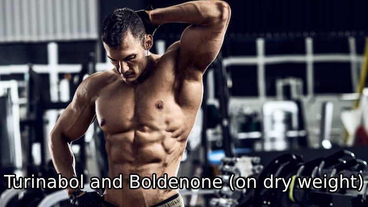 Turinabol and Boldenone (on dry weight)